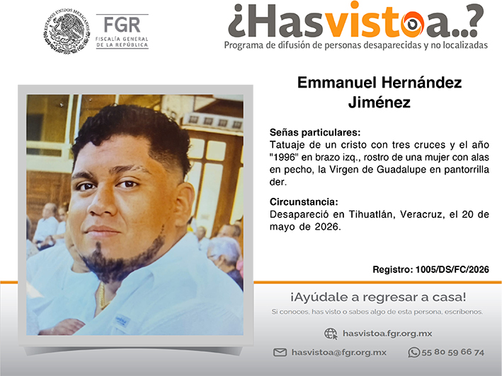 Cédula de búsqueda: Emmanuel Hernández Jiménez