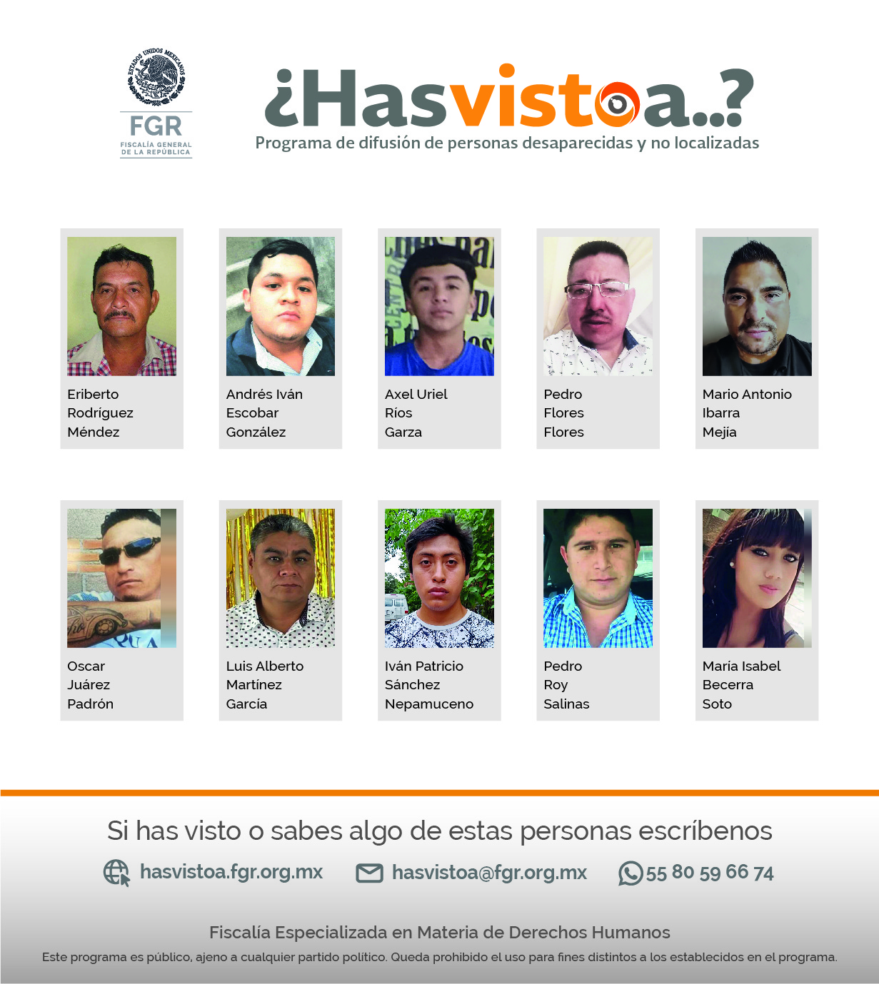 Cédula de búsqueda: Grupal